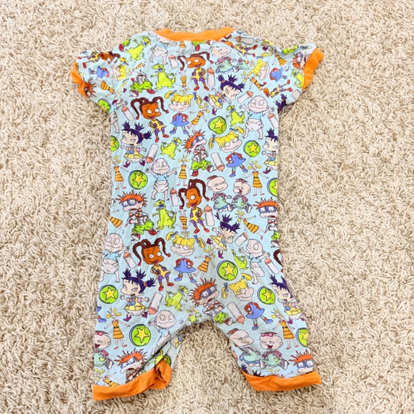 Showstoppers Rugrats Print Bamboo Shortall Romper Infant Size 18-24 Months - Picture 3 of 3